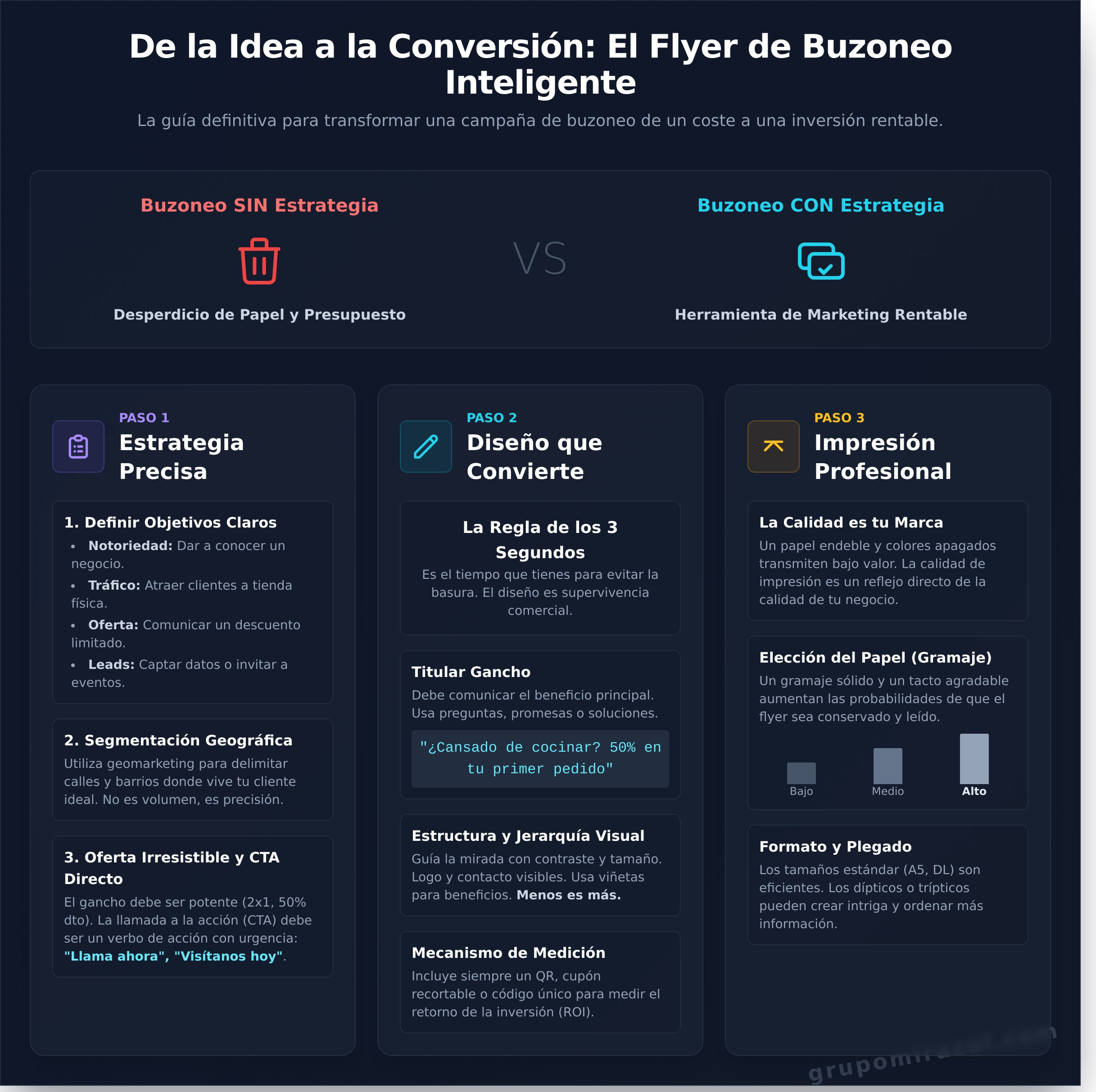 Flyers para Buzoneo: La Guía Definitiva para Campañas de Alto Impacto - Infographic