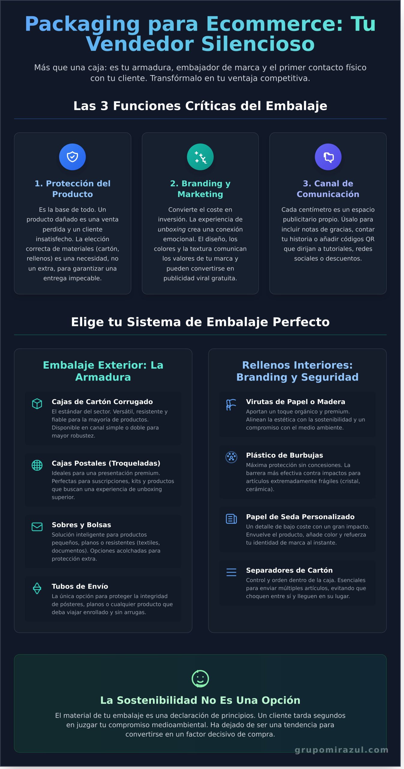 Packaging para ecommerce: La guía definitiva para proteger y vender más - Infographic